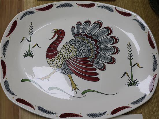 A Midwinter Stylecraft Gay Gobbler turkey platter